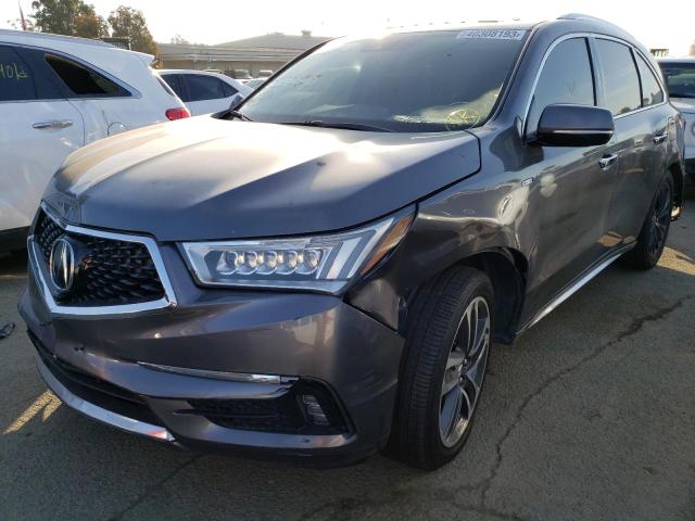 5J8YD7H77KL000940 - 2019 ACURA MDX SPORT HYBRID ADVANCE CHARCOAL photo 1