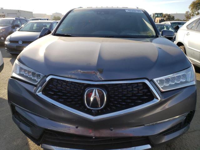 5J8YD7H77KL000940 - 2019 ACURA MDX SPORT HYBRID ADVANCE CHARCOAL photo 5