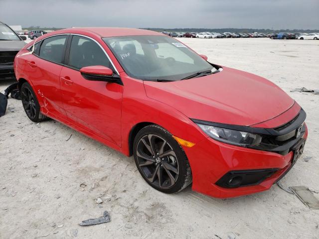 2HGFC2F81LH552697 - 2020 HONDA CIVIC SPORT RED photo 4