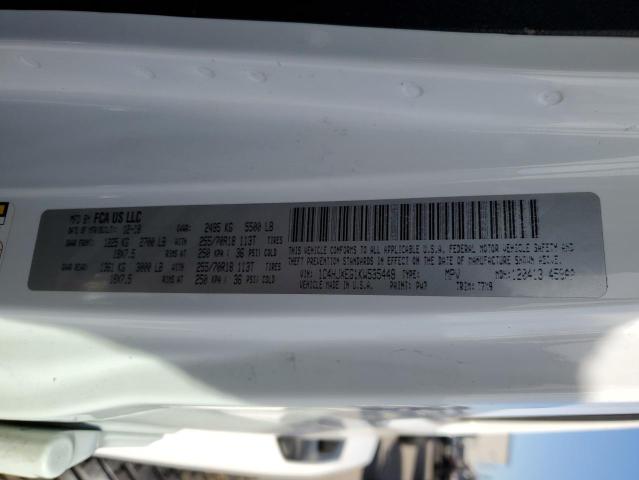 1C4HJXEG1KW535448 - 2019 JEEP WRANGLER U SAHARA WHITE photo 13