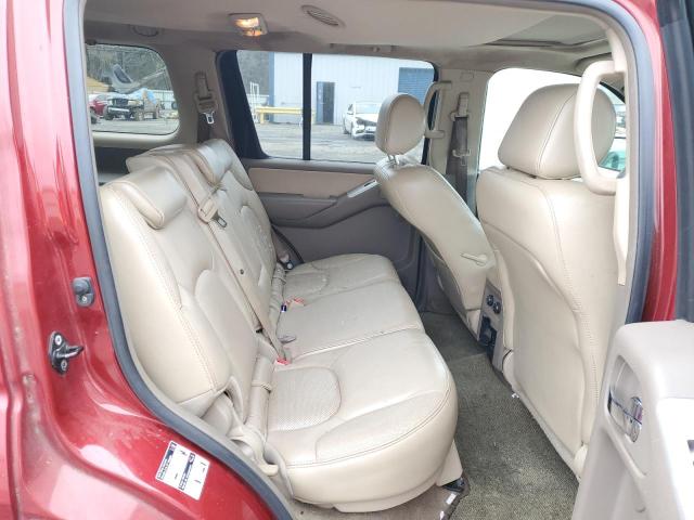 5N1AR18U08C609621 - 2008 NISSAN PATHFINDER S RED photo 10
