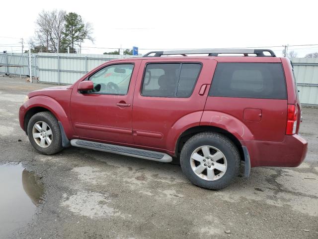 5N1AR18U08C609621 - 2008 NISSAN PATHFINDER S RED photo 2