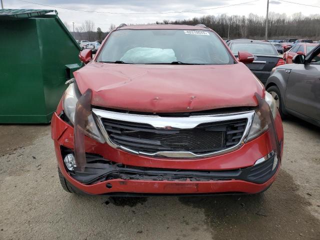 KNDPCCA21D7423190 - 2013 KIA SPORTAGE EX RED photo 5