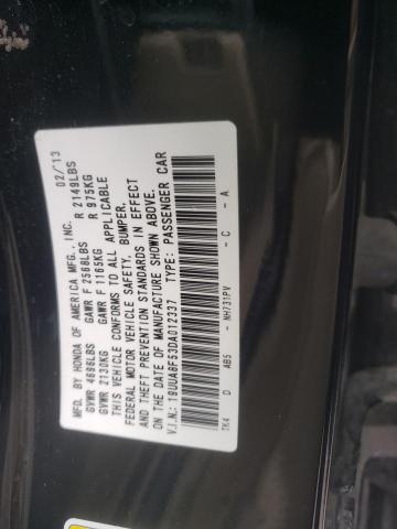 19UUA8F53DA012337 - 2013 ACURA TL TECH BLACK photo 12