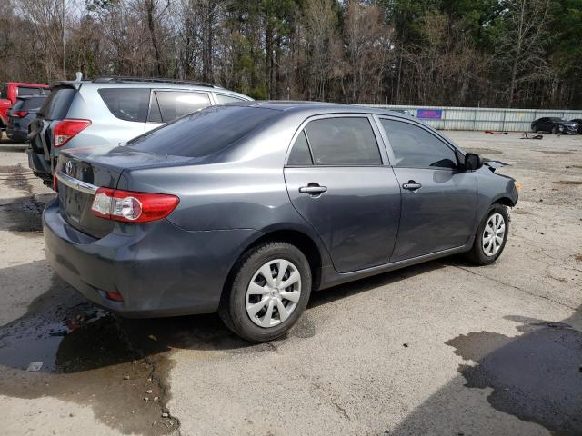 2T1BU4EE3BC711967 - 2011 TOYOTA COROLLA BASE GRAY photo 3