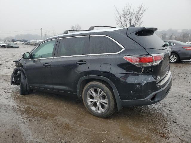 5TDJKRFH4FS219839 - 2015 TOYOTA HIGHLANDER XLE BLACK photo 2