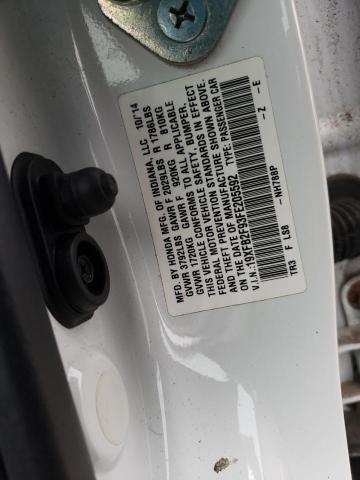 19XFB2F93FE205592 - 2015 HONDA CIVIC EXL WHITE photo 12