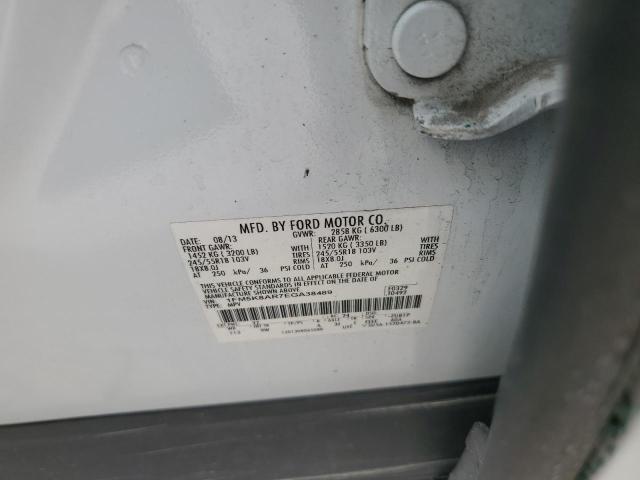 1FM5K8AR7EGA38489 - 2014 FORD EXPLORER POLICE INTERCEPTOR WHITE photo 13