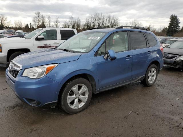 JF2SJADC3FH568917 - 2015 SUBARU FORESTER 2.5I PREMIUM BLUE photo 1