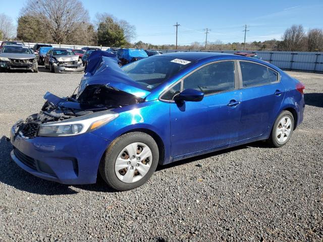 3KPFK4A75JE258594 - 2018 KIA FORTE LX BLUE photo 1