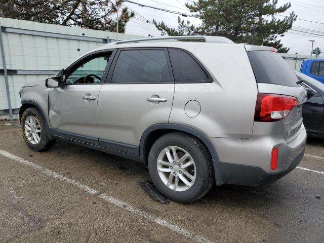 5XYKT3A66EG436969 - 2014 KIA SORENTO LX SILVER photo 2