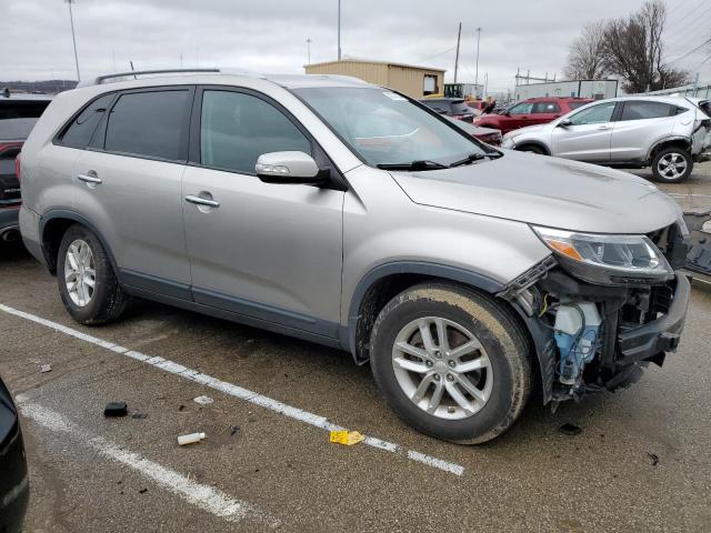 5XYKT3A66EG436969 - 2014 KIA SORENTO LX SILVER photo 4