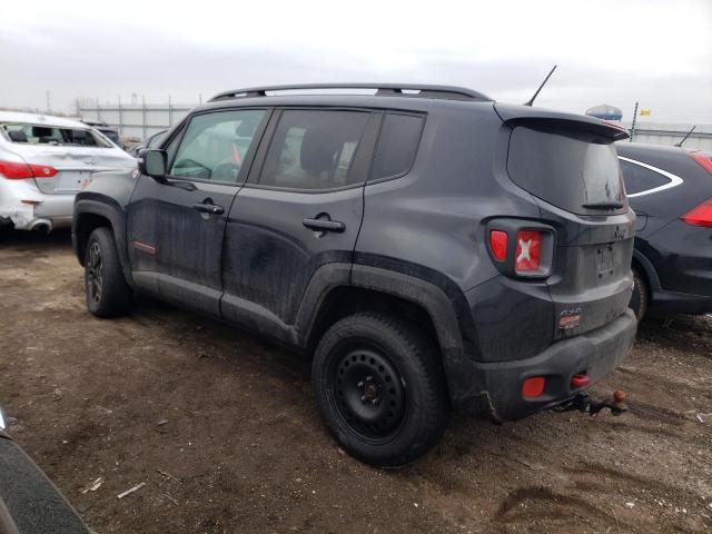 ZACCJBCB2HPG61330 - 2017 JEEP RENEGADE TRAILHAWK BLACK photo 2