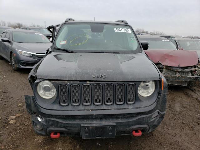 ZACCJBCB2HPG61330 - 2017 JEEP RENEGADE TRAILHAWK BLACK photo 5