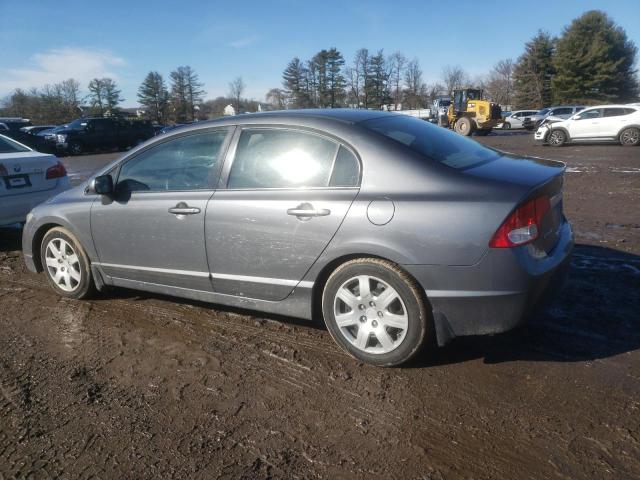 2HGFA1F57BH304572 - 2011 HONDA CIVIC LX GRAY photo 2