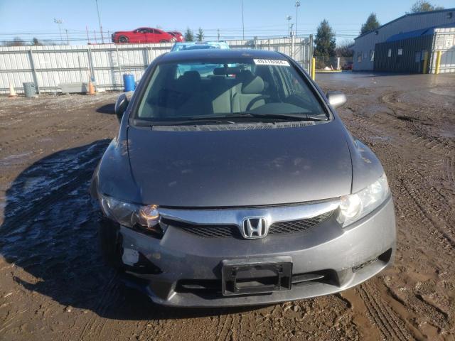 2HGFA1F57BH304572 - 2011 HONDA CIVIC LX GRAY photo 5