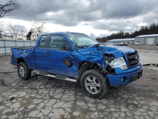 1FTEX1EM6DFA66199 - 2013 FORD F150 SUPER CAB BLUE photo 4