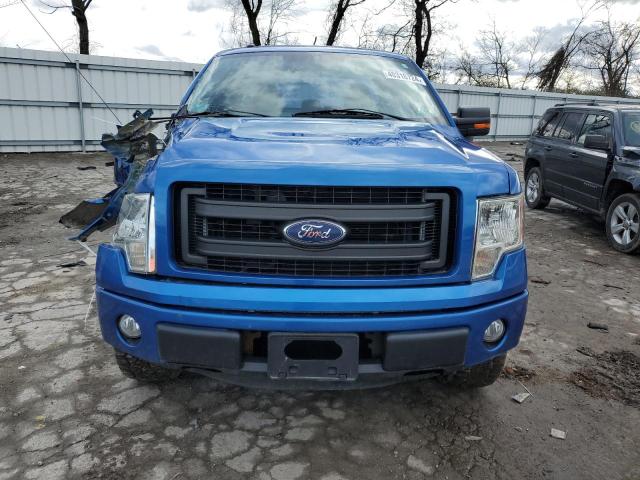 1FTEX1EM6DFA66199 - 2013 FORD F150 SUPER CAB BLUE photo 5