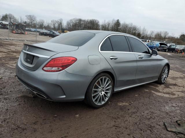 55SWF4JB7GU132103 - 2016 MERCEDES-BENZ C 300 SILVER photo 3