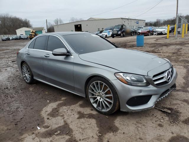 55SWF4JB7GU132103 - 2016 MERCEDES-BENZ C 300 SILVER photo 4