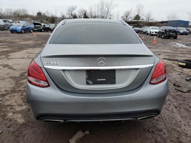 55SWF4JB7GU132103 - 2016 MERCEDES-BENZ C 300 SILVER photo 6