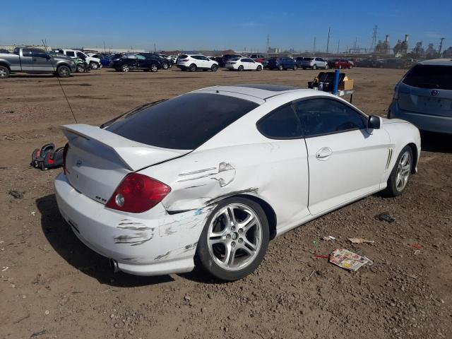 KMHHN65F54U110363 - 2004 HYUNDAI TIBURON GT WHITE photo 3