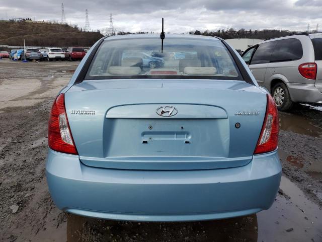 KMHCN46C09U373404 - 2009 HYUNDAI ACCENT GLS BLUE photo 6