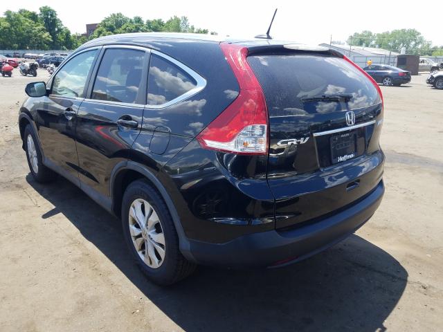 2HKRM4H73EH684623 - 2014 HONDA CR-V EXL BLACK photo 3