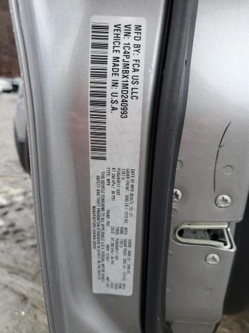 1C4PJMBX1MD240993 - 2021 JEEP CHEROKEE TRAILHAWK SILVER photo 12