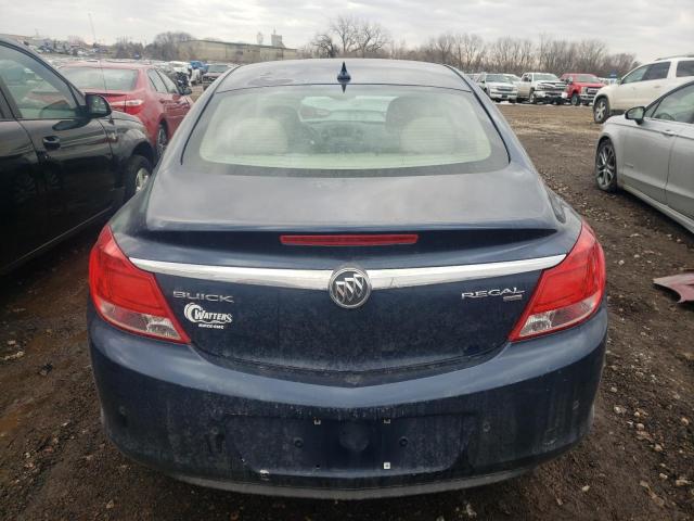 W04GS5EC7B1062320 - 2011 BUICK REGAL CXL BLUE photo 6