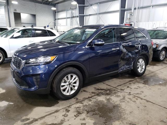 5XYPG4A37KG454169 - 2019 KIA SORENTO L BLUE photo 1