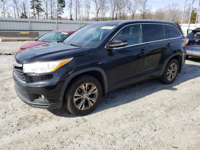 5TDJKRFH5ES016814 - 2014 TOYOTA HIGHLANDER XLE შავი ფოტო 1