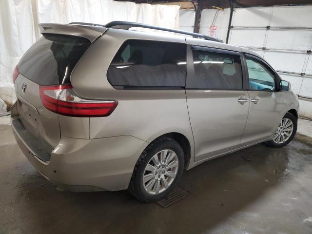 5TDDZ3DC0HS153354 - 2017 TOYOTA SIENNA XLE BEIGE photo 3