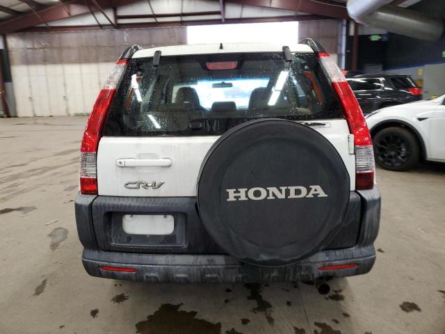 JHLRD68546C003380 - 2006 HONDA CR-V LX WHITE photo 6