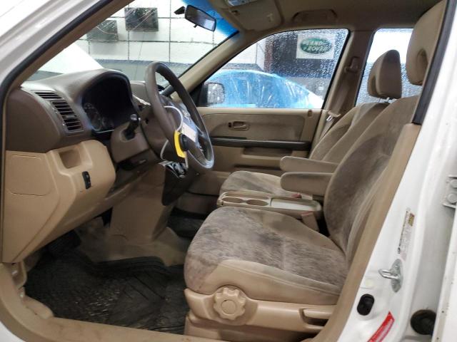 JHLRD68546C003380 - 2006 HONDA CR-V LX WHITE photo 7