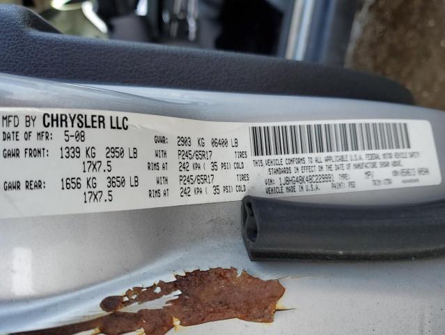 1J8HG48K48C229991 - 2008 JEEP COMMANDER SPORT Silber Foto 12