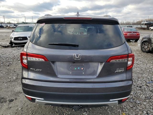 5FNYF6H02KB002765 - 2019 HONDA PILOT ELITE GRAY photo 6