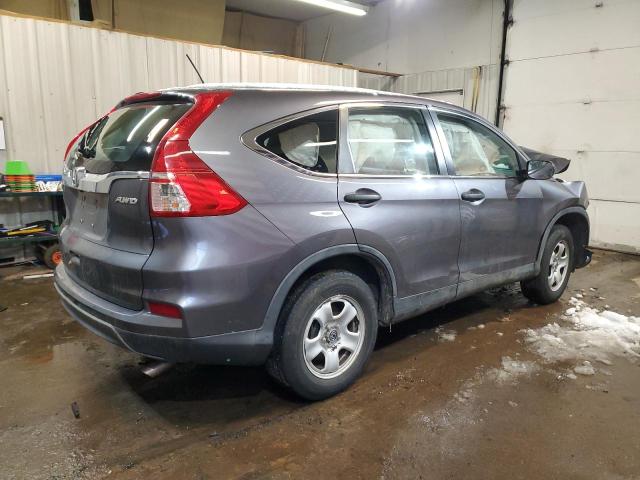 5J6RM4H33GL009263 - 2016 HONDA CR-V LX GRAY photo 3