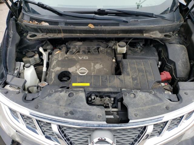 JN8AZ1MWXEW516034 - 2014 NISSAN MURANO S BLACK photo 12