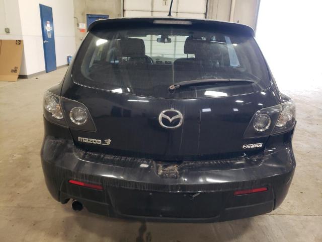 JM1BK343271761528 - 2007 MAZDA 3 HATCHBACK BLACK photo 6