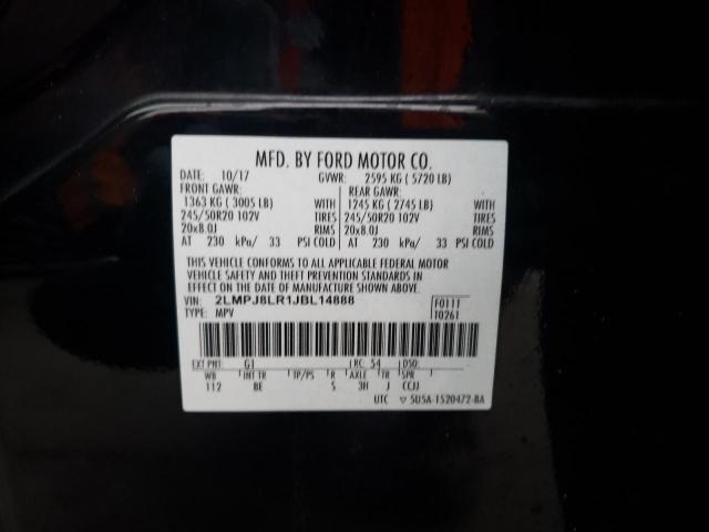 2LMPJ8LR1JBL14888 - 2018 LINCOLN MKX RESERVE Қара фото 12