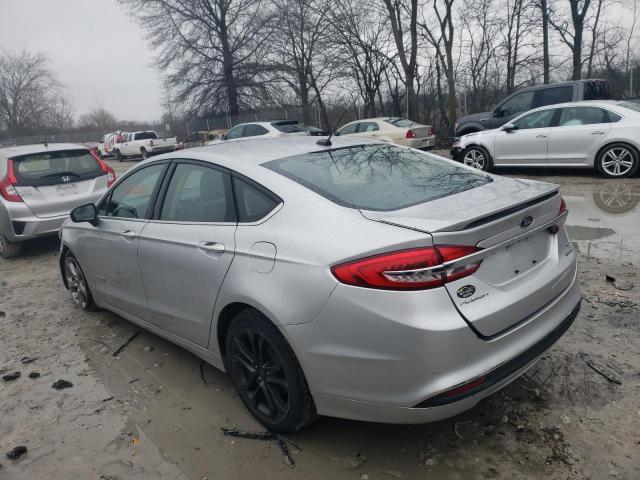 3FA6P0LU9JR242460 - 2018 FORD FUSION SE HYBRID SILVER photo 2