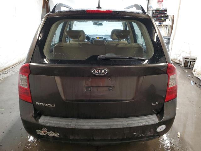 KNAFG529297263087 - 2009 KIA RONDO BASE BROWN photo 6