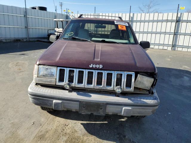 1J4GZ58SXPC509684 - 1993 JEEP GRAND CHER BURGUNDY photo 5