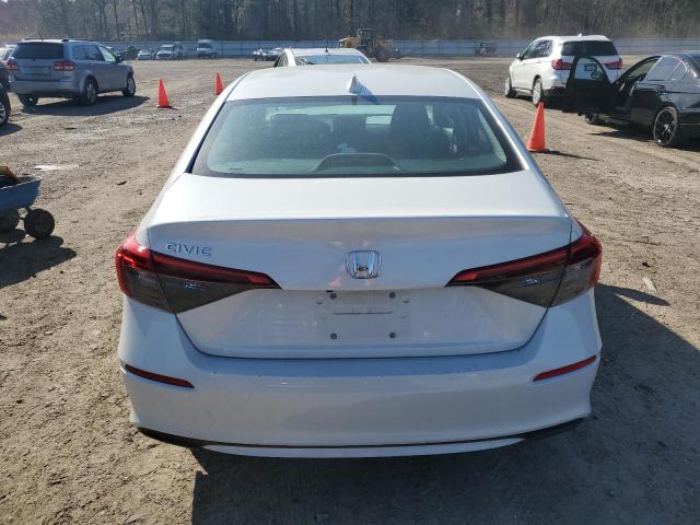 2HGFE2F2XNH507766 - 2022 HONDA CIVIC LX WHITE photo 6