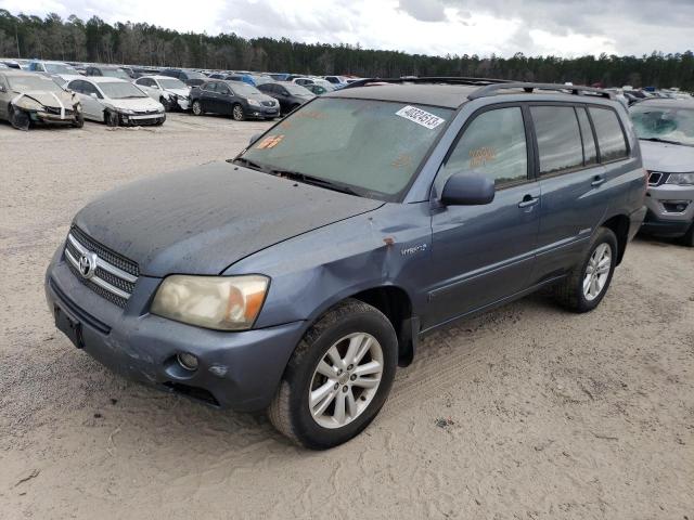 JTEEW21A060016811 - 2006 TOYOTA HIGHLANDER HYBRID BLUE photo 1