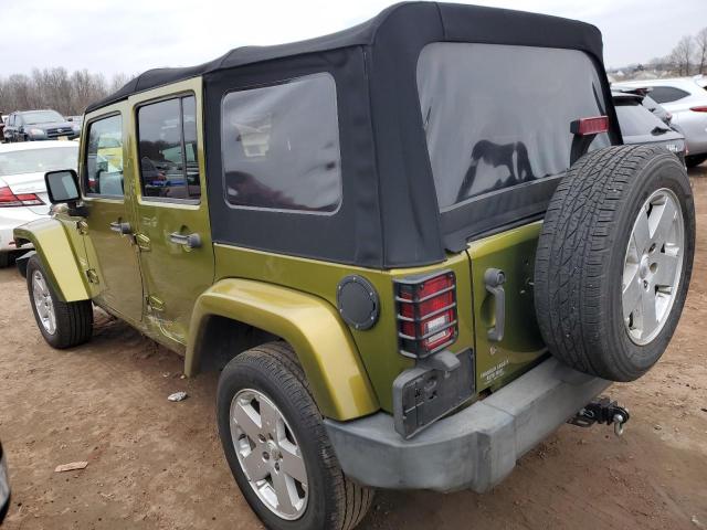 1J8GA59107L116952 - 2007 JEEP WRANGLER SAHARA GREEN photo 2