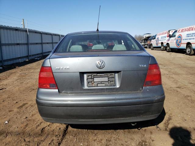 3VWSP69M73M160520 - 2003 VOLKSWAGEN JETTA GLS TDI GRAY photo 6