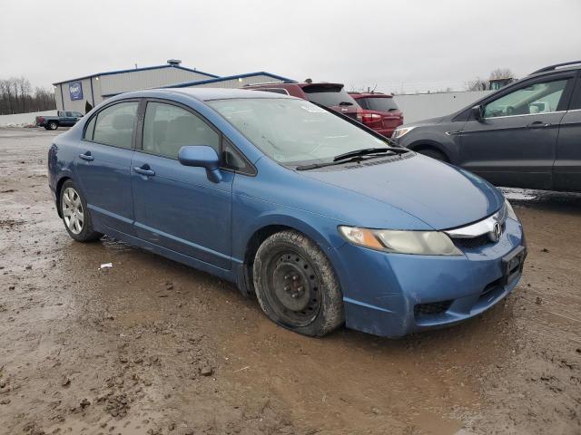 19XFA16589E002163 - 2009 HONDA CIVIC LX BLUE photo 4