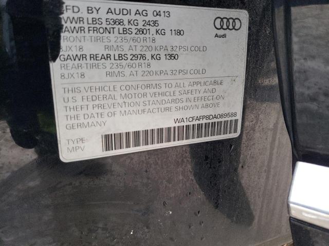 WA1CFAFP8DA089588 - 2013 AUDI Q5 PREMIUM GRAY photo 13